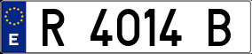Trailer License Plate